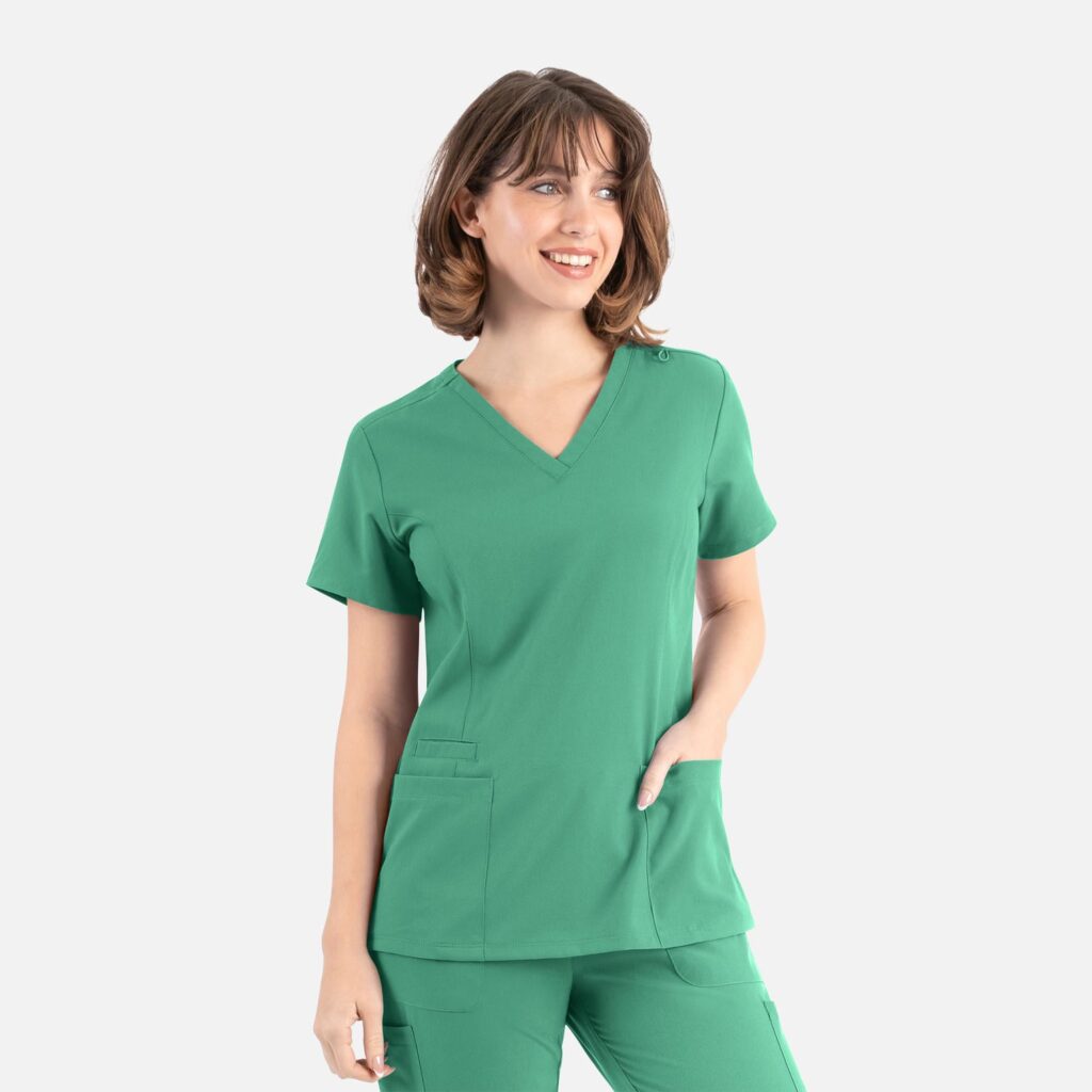 Maevn Momentum 5001 Women's Double V-neck Top - ScrubJoy
