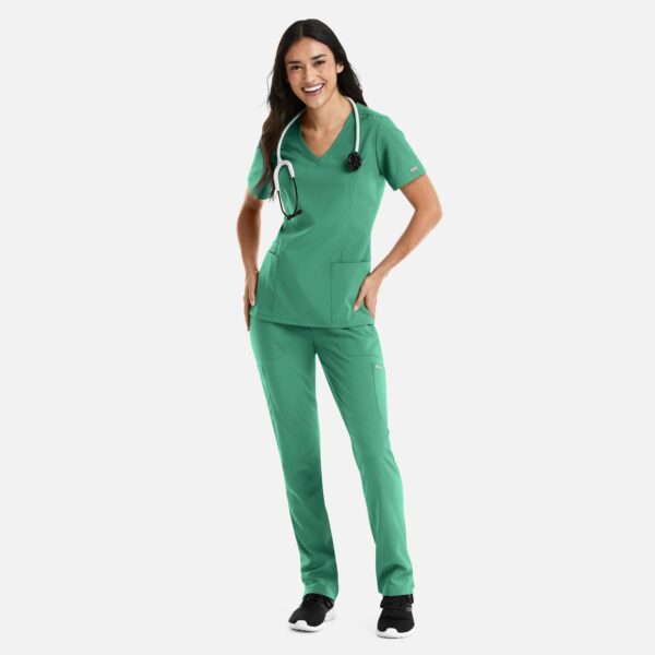 Maevn Momentum 5001 Women's Double V-neck Top - ScrubJoy