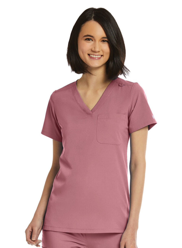 Leaving Footprints Unisex Three Pocket Scrub Top