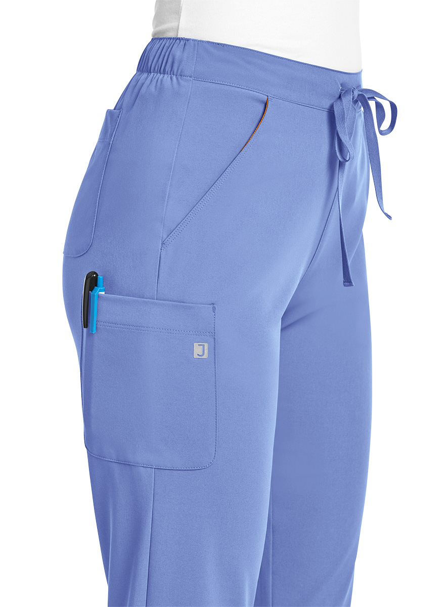 SJ201-Womens-Fitted-Tapered-Leg-Scrub-Pant-Ciel-Blue-5