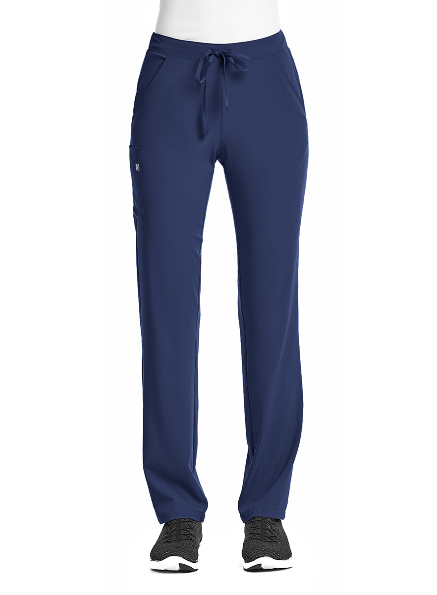 SJ201-Womens-Fitted-Tapered-Leg-Scrub-Pant-Navy-1