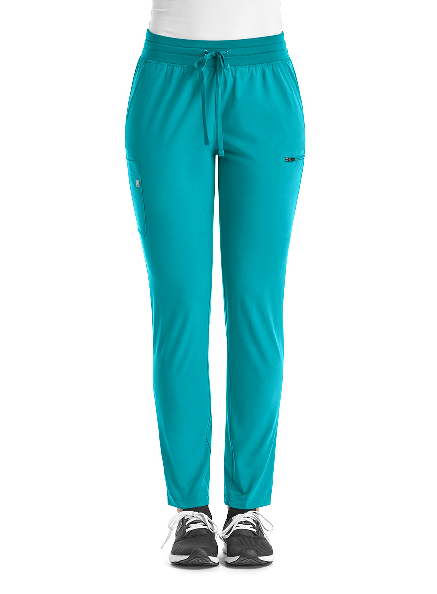 SJ203-Fitted-Skinny-Leg-Scrub-Pant-Teal-1