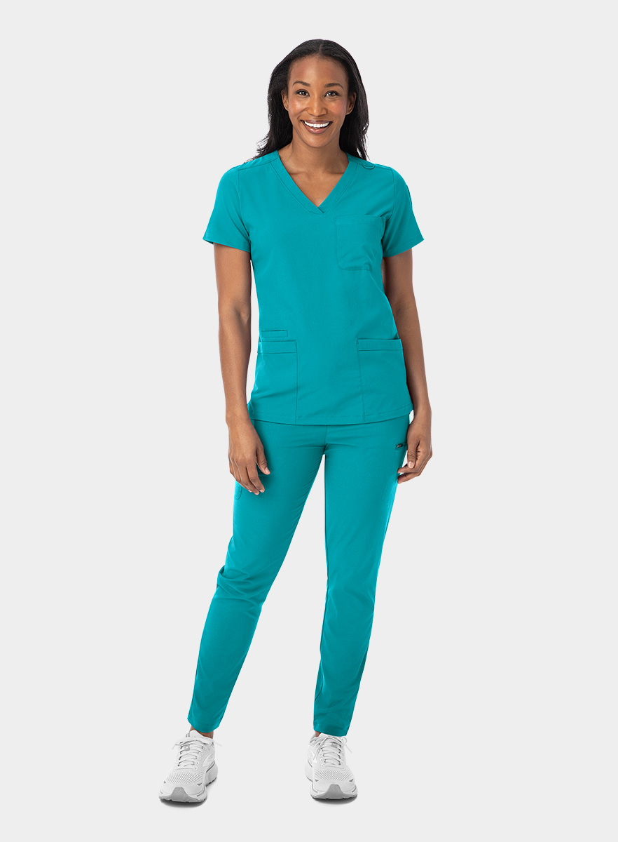 SJ203-Fitted-Skinny-Leg-Scrub-Pant-Teal-25-01