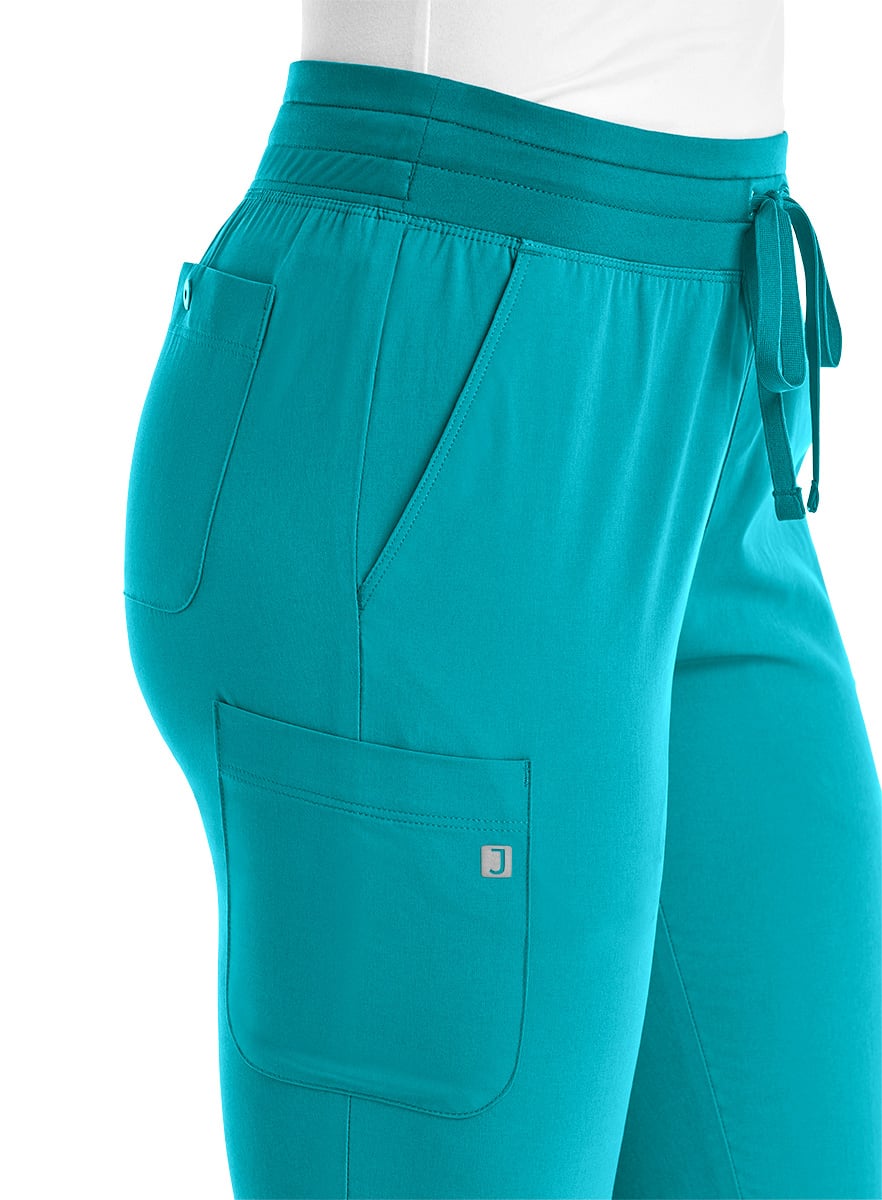 SJ203-Fitted-Skinny-Leg-Scrub-Pant-Teal-4