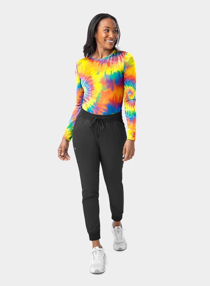 SJ401-Womens-Long-Sleeve-Scrub-Undershirt-Rainbow-Tie-Dye-25-01