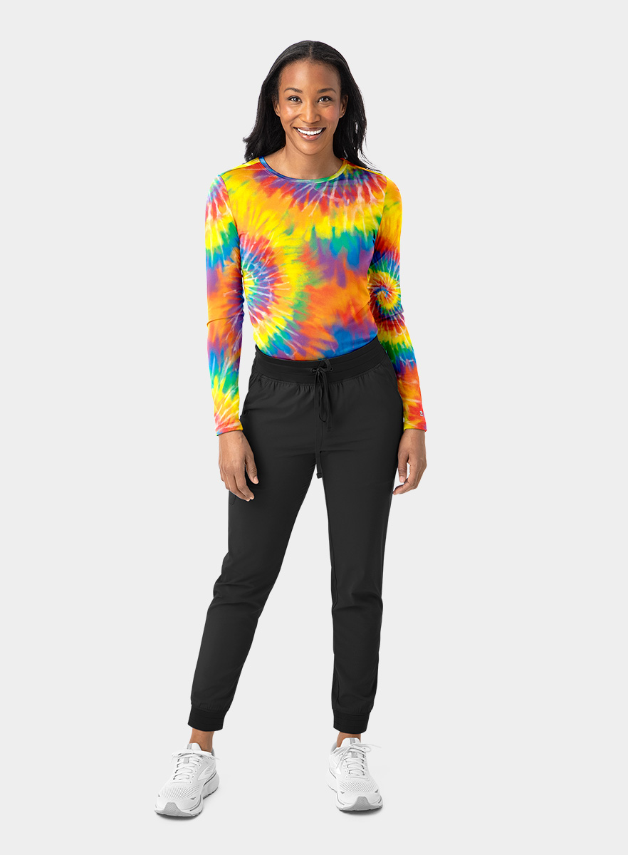 SJ401-Womens-Long-Sleeve-Scrub-Undershirt-Rainbow-Tie-Dye-25-02