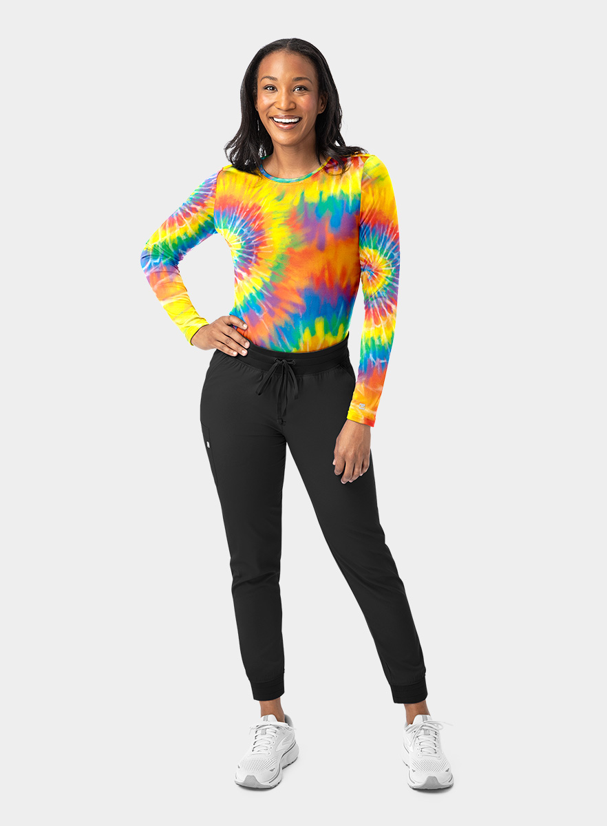 SJ401-Womens-Long-Sleeve-Scrub-Undershirt-Rainbow-Tie-Dye-25-03