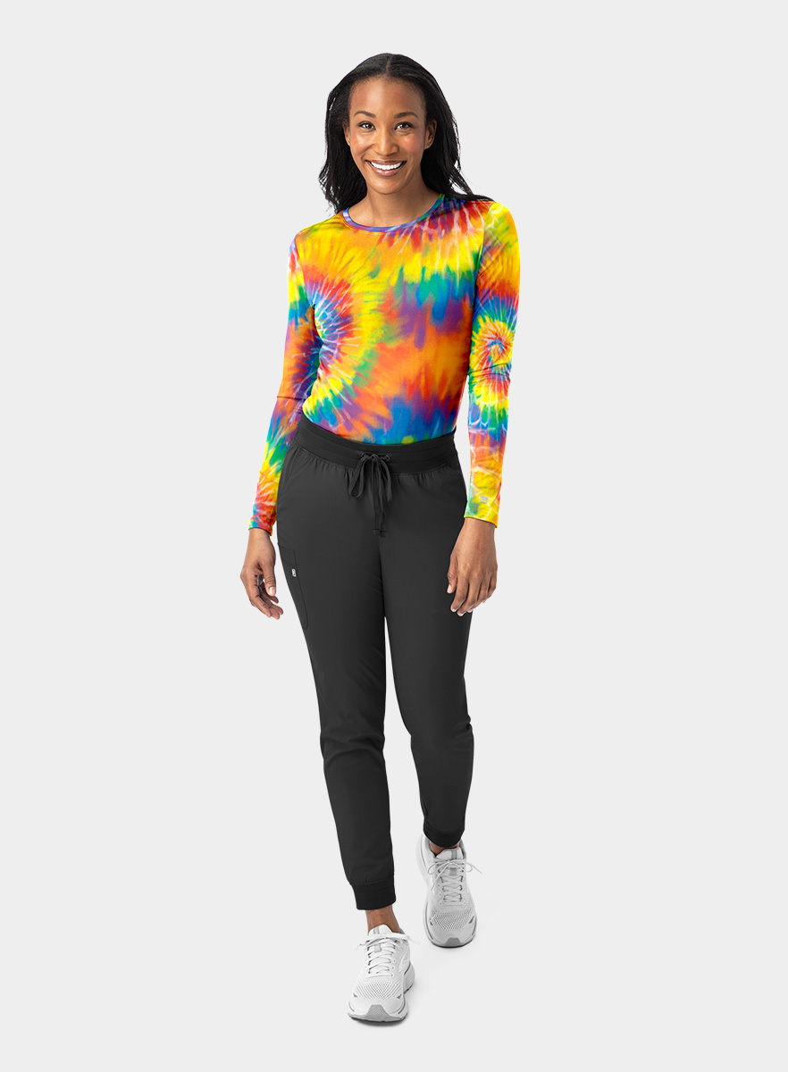 SJ401-Womens-Long-Sleeve-Scrub-Undershirt-Rainbow-Tie-Dye-25-04