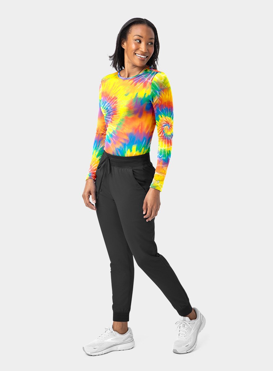 SJ401-Womens-Long-Sleeve-Scrub-Undershirt-Rainbow-Tie-Dye-25-05