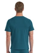 SJ501 - Fit-4-All One Pocket Scrub Top - Caribbean - Back
