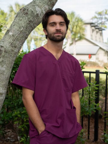 Fit-4-All Three Pocket Scrub Top
