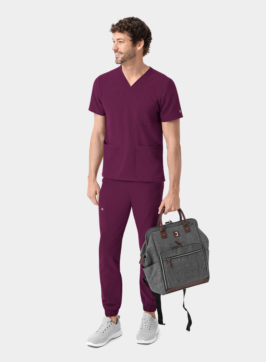 SJ602-Fit-4-All-Cargo-Jogger-Scrub-Pant-Wine-25-04