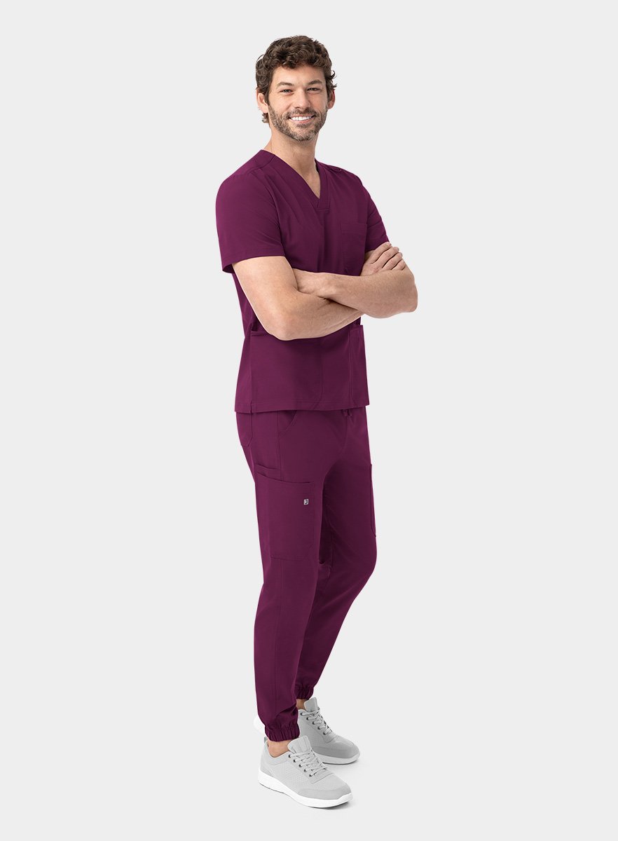 SJ602-Fit-4-All-Cargo-Jogger-Scrub-Pant-Wine-25-05
