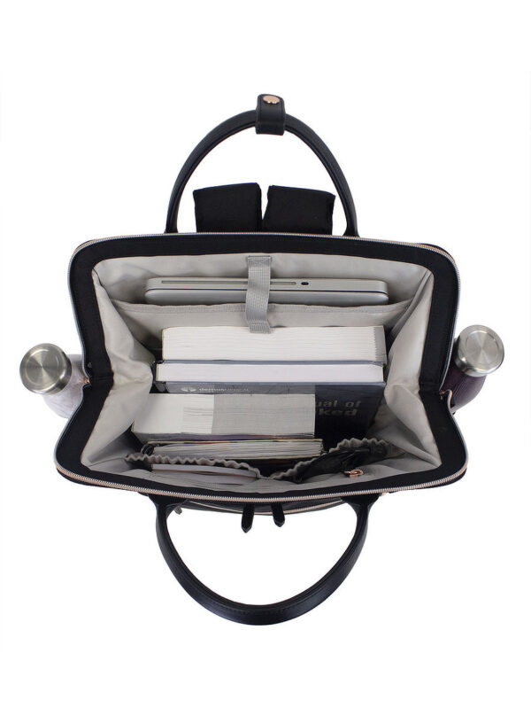 SJB1 Clinical Backpack - Black with Rose Gold Trim Bag