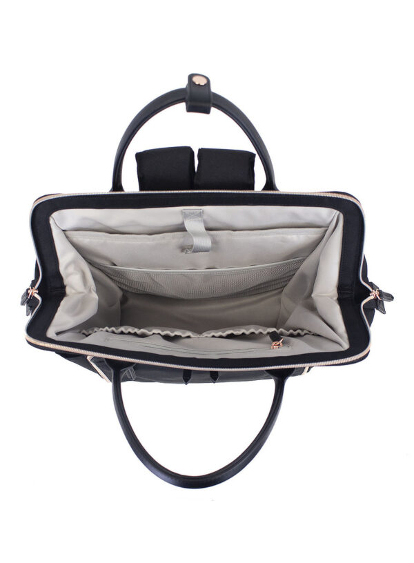 SJB1 Clinical Backpack - Black with Rose Gold Trim Bag