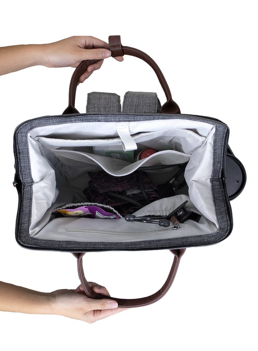 SJB1 Clinical Backpack - Heather Grey Bag 06 SJB1 Clinical Backpack - Heather Grey Bag