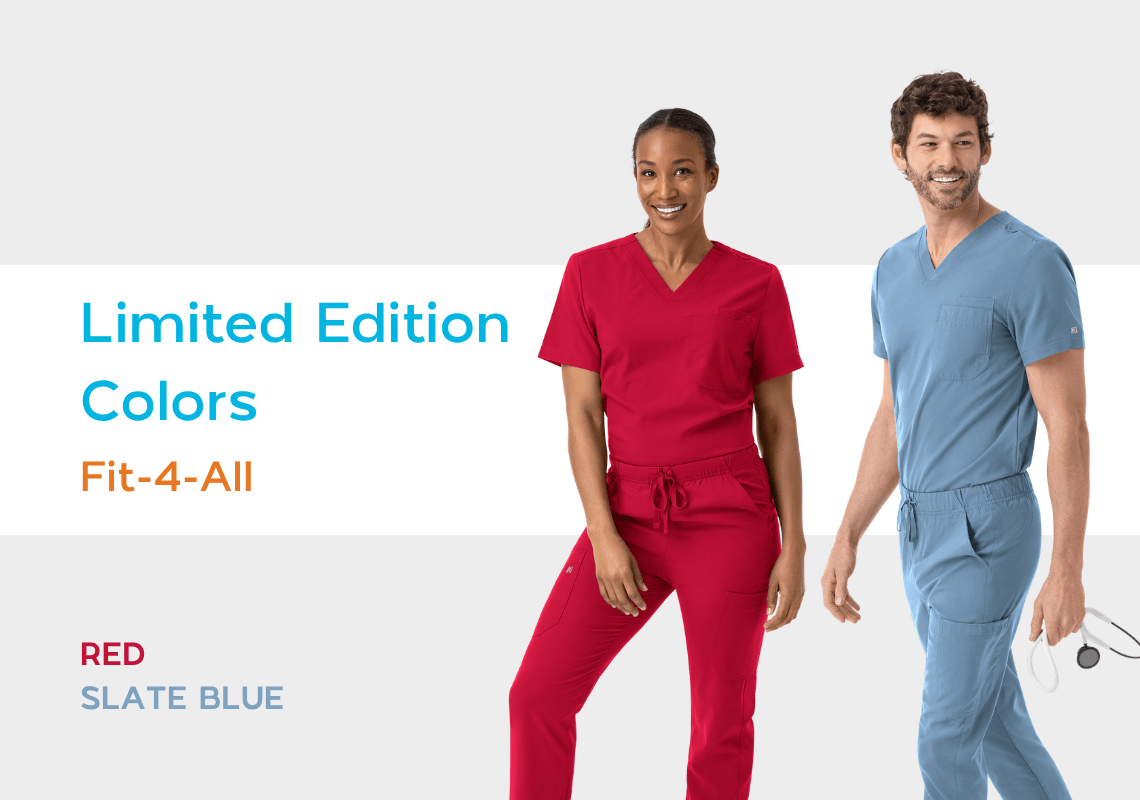 Fit-4-All Limited Edition Colors - Red & Slate Blue